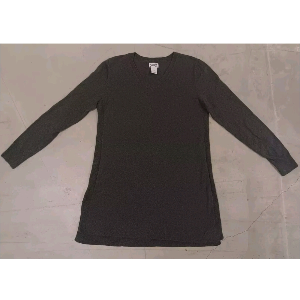 Women's Duluth Trading Company S'no Sweat Tunic Sweater Gray Size Medium
